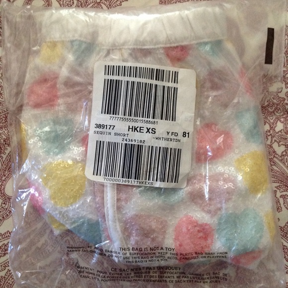 HP! NWT Victoria's Secret Sequin Shorts - Picture 4 of 4